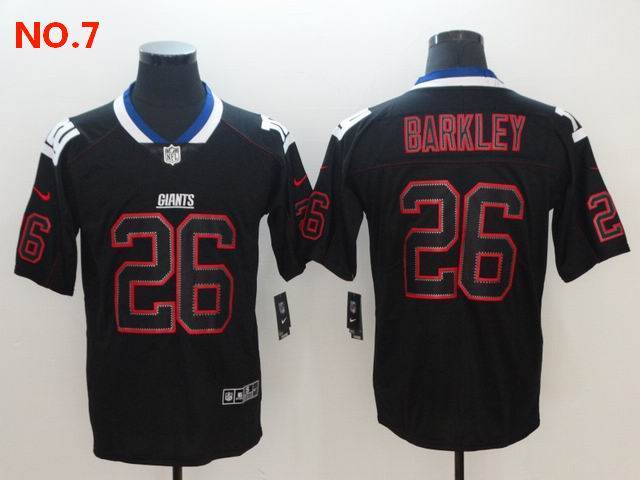  Men's New York Giants #26 Saquon Barkley Jersey NO.7;